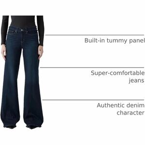 Levi’s 318 Shaping Wide Leg Jeans with Built-in Tummy Panel 32 NWT